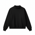 Luxe Fleece Mock-Neck Sweatshirt