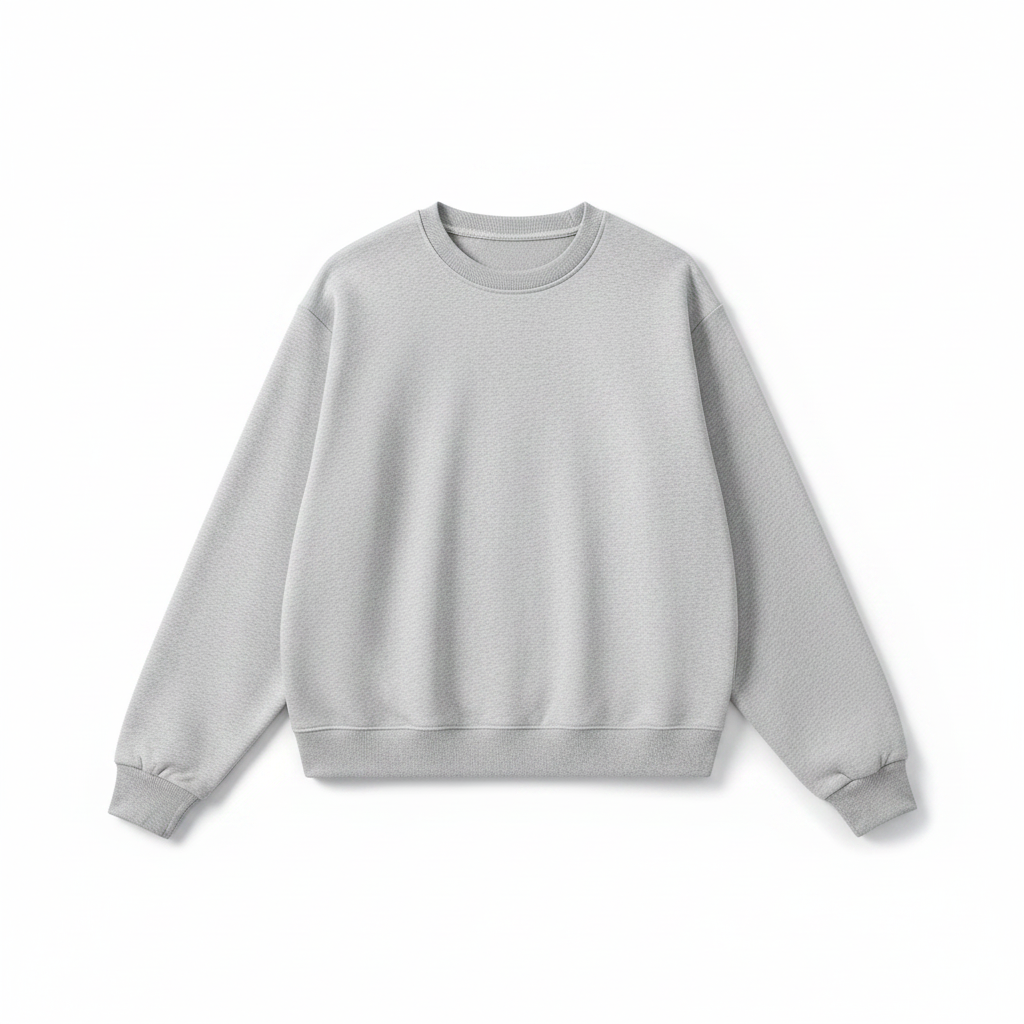 Luxe Fleece Mock-Neck Sweatshirt